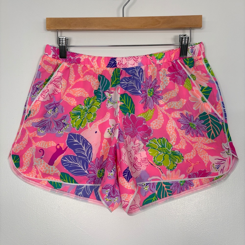 Lilly Pulitzer Women Shorts S Pink Zerena Pink Isle of Best Friends 10949 Sleep